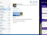 Mail app running on Windows 8.1