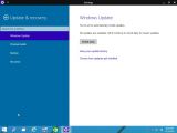 Windows 10 build 9888 Windows Update screen