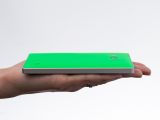 Microsoft Lumia 930 with a green cover