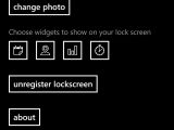 Tetra Lockscreen configuration settings