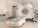 The patient was administered the drug before being subjected to a CT scan