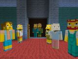 Some Simpsons skins in Minecraft