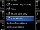 Alerts options