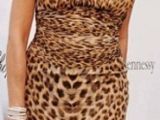 Sharon Stone shone in a leopard-print dress