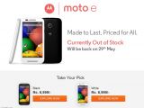 Moto E runs out of stock in India again