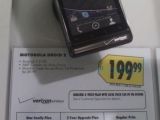 Motorola DROID 2 price tag