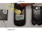 Motorola VU20 and the "hard-to-guess" way of inserting a SIM card into it