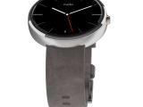 Moto 360 with leather strap