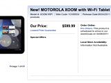 Motorola XOOM WiFi lands in Canada tomorrow