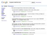 MySpace status updates in Google real-time search