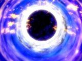 Top-down artistic impression of a black hole and the accretion disk of matter surrounding it