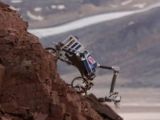 The CliffBot uses reels to pull itself up and down 80-degree slopes and collect soil samples for analysis