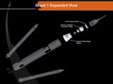 Exploded view of the proposed rocket