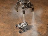 Designer concept of Curiosity's landing