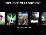MFAA supported on more games