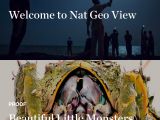 The main screen of Nat Geo View