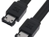 The eSATA cables are shielded against any electronic interference