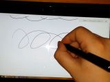 Dell Active Stylus drawing on the tablet