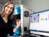 CSIRO's Leanne Bischof helped design the Gemmological Digital Analyser (GDA) and the mathematical algorithms behind the opal image analysis software