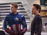 Captain America and Iron Man (Robert Downey Jr.) in new "The Avengers" still