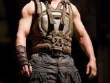 Tom Hardy is Bane, whose super-power comes from a gas he inhales at all times