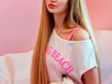 Angelica Kenova's mother chooses her Barbie outfits for her