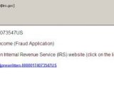 IRS-spoofed scam email