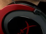 Kingston HyperX Cloud II gaming headset, red close-up