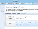 Language preferences in Windows 8