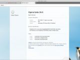 Version number for Opera 26 Beta