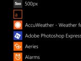 Windows Phone 8 app list