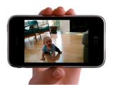 A screen capture from the "First Steps" iPhone ad