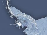 Map of the Antarctica Peninsula with the location of Wilkins Ice Shelf in the south