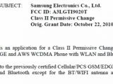 Nexus S by Samsung at FCC