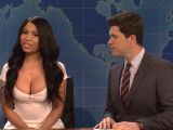 Nicki Minaj was musical guest on SNL, had several appearances in skits