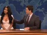 "Kim Kardashian" says goodbye on SNL
