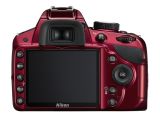 Nikon D3200 red - back view