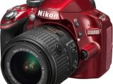 Nikon D3200 red - side view