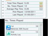 Nintendo 3DS Activity monitor