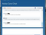 Nokia Care conversation (screenshot)