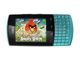 Nokia Asha 303 in landscape mode with Angry Birds