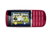 Nokia Asha 300 in landscape mode with Angry Birds