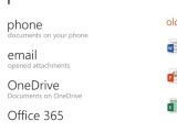 Nokia Lumia 735 Office suite
