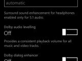 Dolby options