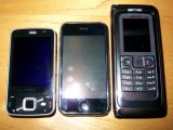 Nokia N96, Apple's iPhone and Nokia E90