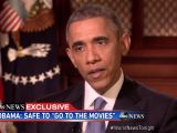 Obama recommended that "people go to the movies"