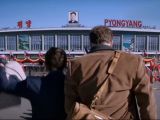 The reporters arrive in North Korea - scene from “The Interview”