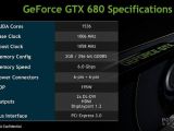 Nvidia GeForce GTX 680 GK104 specifications