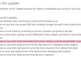 Fix highlighted in the release notes