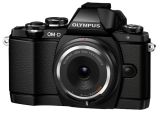 Olympus E-M10 with 9mm f/8 bodycap lens